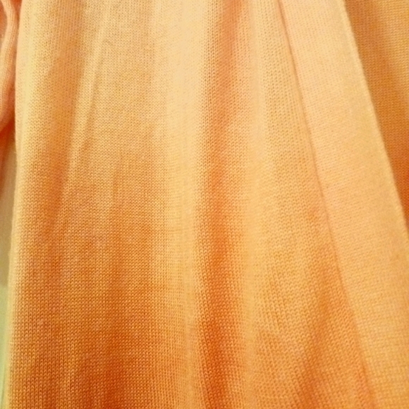 Roz & Ali Cardigan Orange Ombre Rayon Summer Sweater - Picture 7 of 9